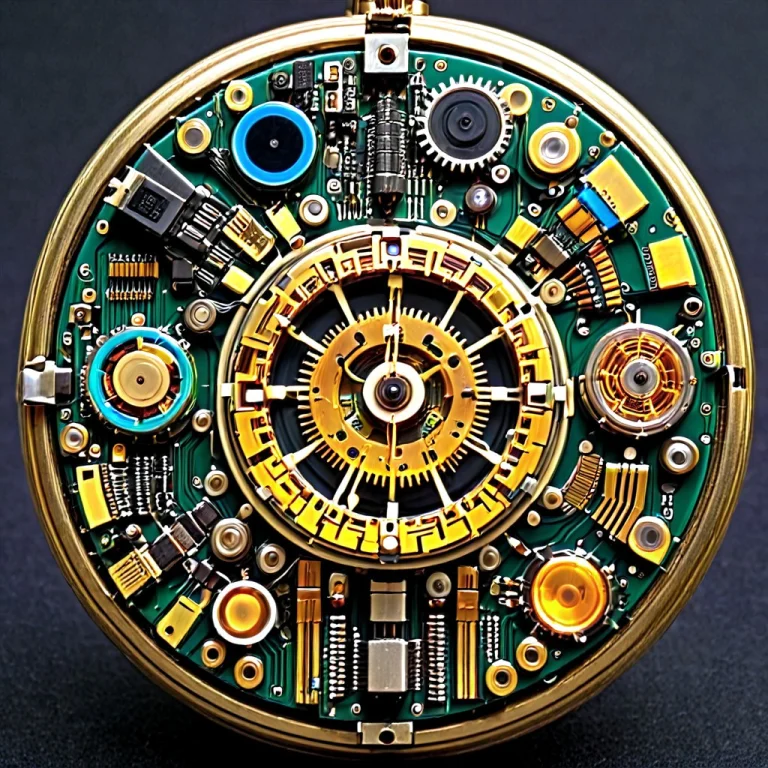 Transistors, An Open Vintage Pocket Watch, Internal Gears Re...