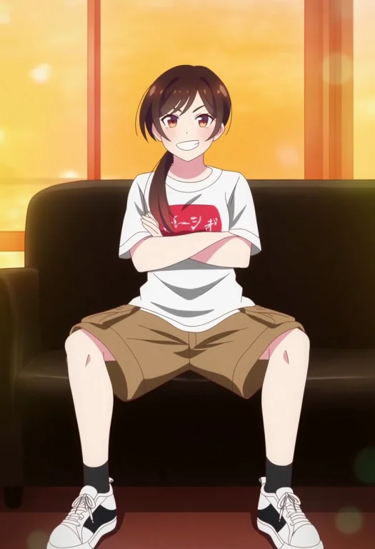 Chizuru Mizuhara, 1girl, Rent A Girlfriend, Brown Hair, Long...
