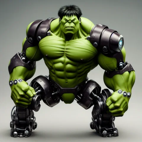 Itrobo2022 Robot Hulk — Stable Diffusion AI Prompt: (itrobo2022)+++ (robot)+++ (hulk)+++