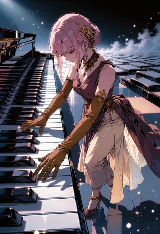 Masterpiece, Digital Anime Illustration With Crisp Cel Shadi...