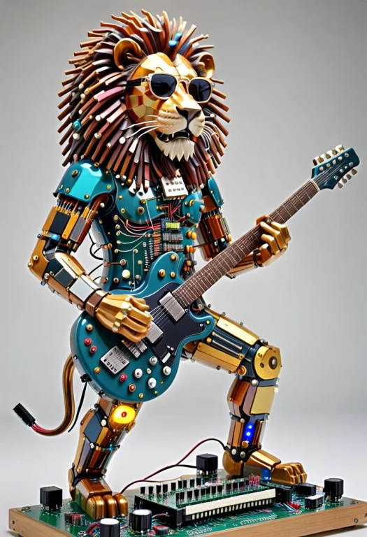 Transistors, Statue Of A Lion, Sunglasses, Playing Electric...