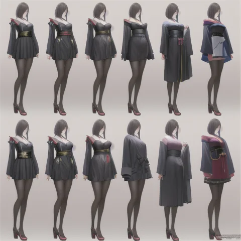 Highly Detailed Full Body Charturner Of Geisha, Kimono, Caus... — Stable Diffusion AI Prompt: highly detailed Full body charturner of geisha, kimono, caustics, high resolutio...