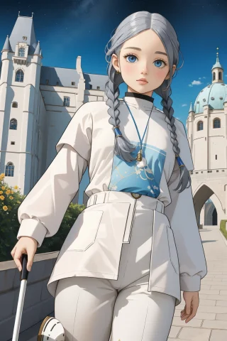 1girl, Lorajohnnyterror0.8, Designed By James Jean0.9 And Be... — Stable Diffusion AI Prompt: 1girl, , (designed by James Jean:0.9) and (Beatrix Potter:0.8) , Renderman, wide...