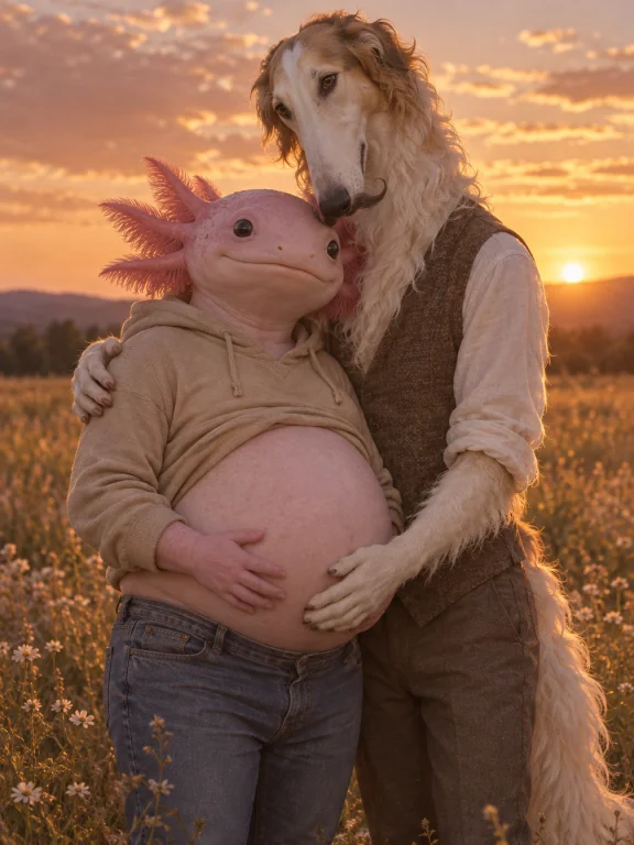 An Ironically Beautiful Maternity Photo. Taken In A Sunset F...