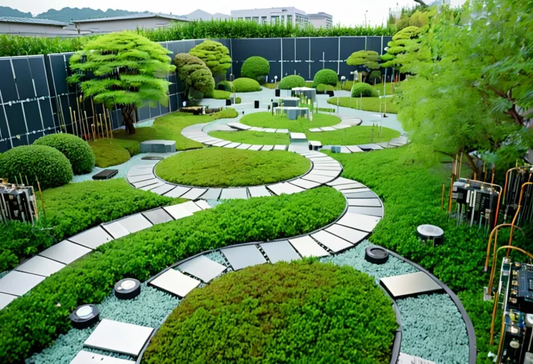 Lazypos, Japanese Garden Made Of Transistors, Sky, Real Worl...