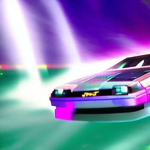 Delorean,   Iridescent-photo-style