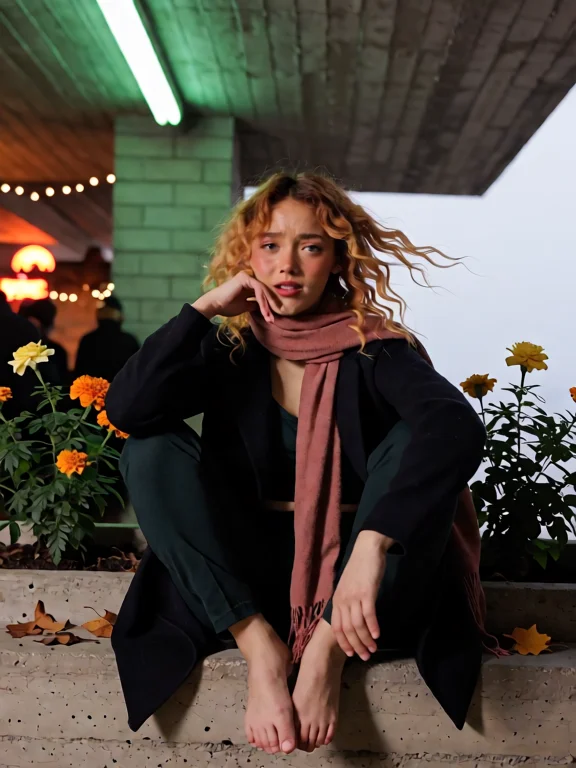 Schhazel, Pale Skin, Curly Frizzy Ginger Blonde Hair, 1girl,...