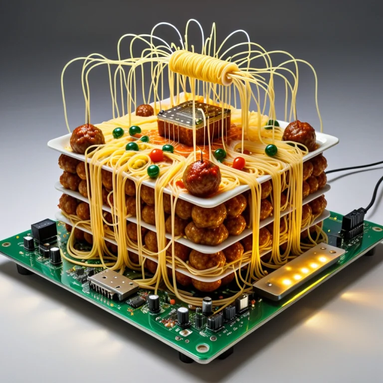 Masterpiece, Best Quality, Transistors, A Ceramic Plate Fill...
