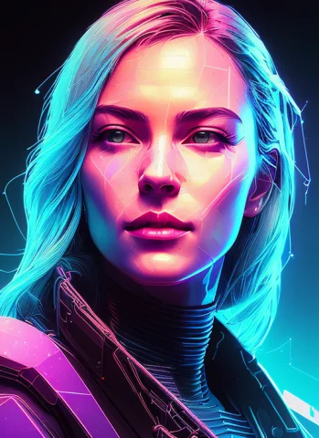 Snthwve Style, Nvinkpunk Detailed Portrait Cyberpunk Sks Wom... — Stable Diffusion AI Prompt: snthwve style, nvinkpunk Detailed portrait cyberpunk (sks woman) (40 year old sk...