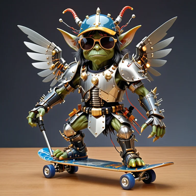 Goblin Paladin Made Out Of Transistors, Wearing Sunglasses,...