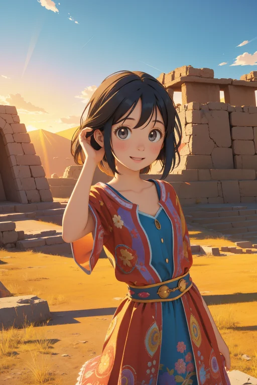 1girl, Loramagotsuki0.8, Art By Pixar, Fairy Tale, Landscape...