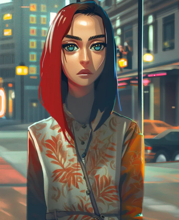 Cmodel, Digital Illustration, Cinematic Lighting, Smooth, Mf...