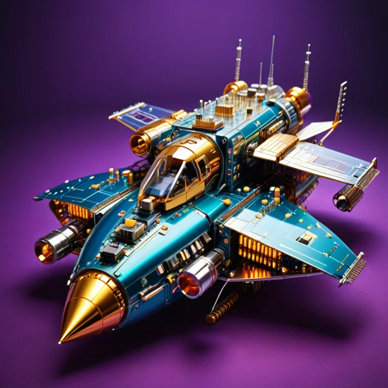 Space Ship Made Out Of Transistors , Looks Beautiful And Aes...