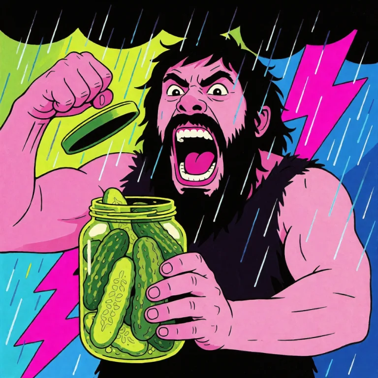 A Vibrant Neo-pop Art Portrait Of An Intense, 25-year-old Ca...