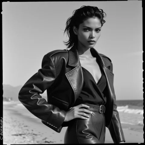 African-asian Supermodel, In The Style Of Claude Montana, 19... — SDXL AI Prompt: african-asian supermodel, In the style of Claude Montana, 1980s power dressing