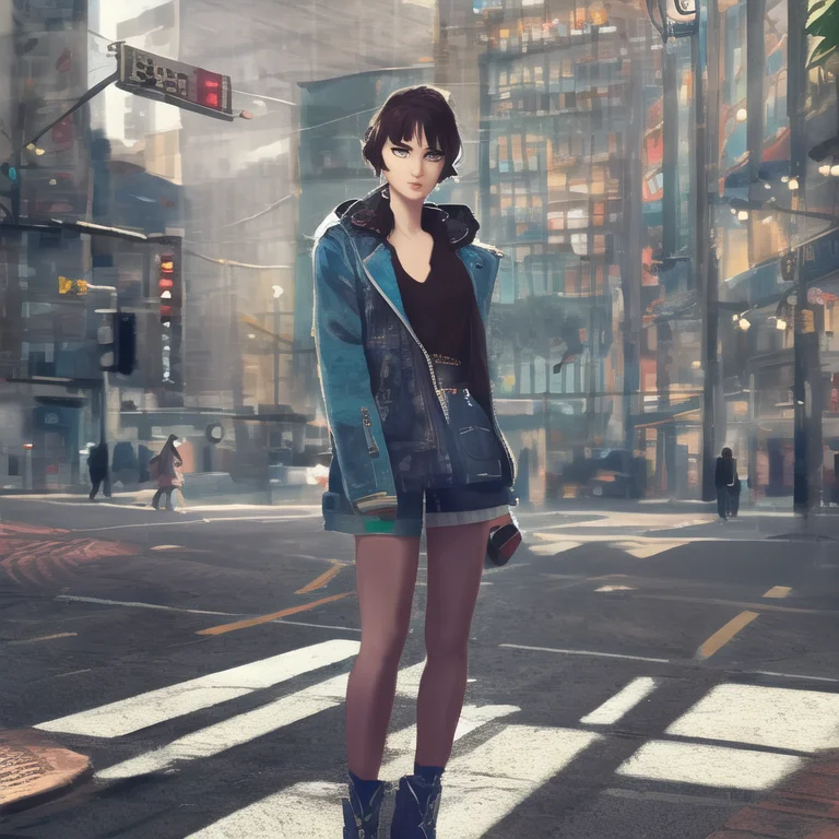 Cmodel, Digital Illustration, Full Body, Japanese Streetwear...