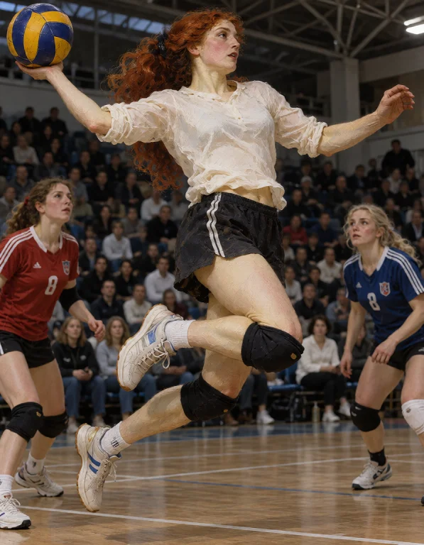 Lorakreapaintedmuse1a Pre-raphaelite Woman Jumping High In T...