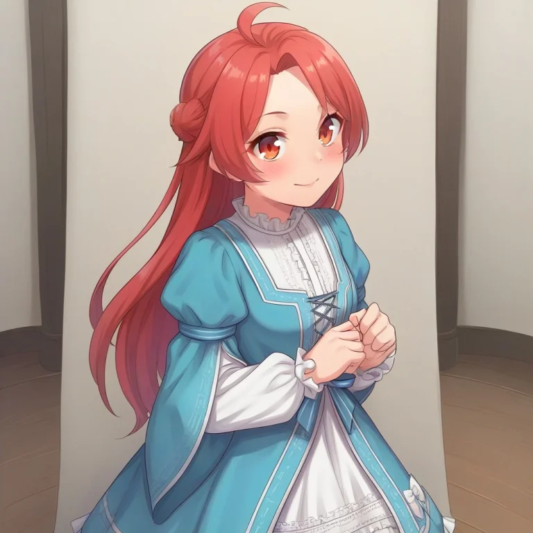 Christinagreyratmt, Red Hair, Long Hair, Red Eyes, Ahoge, Si...