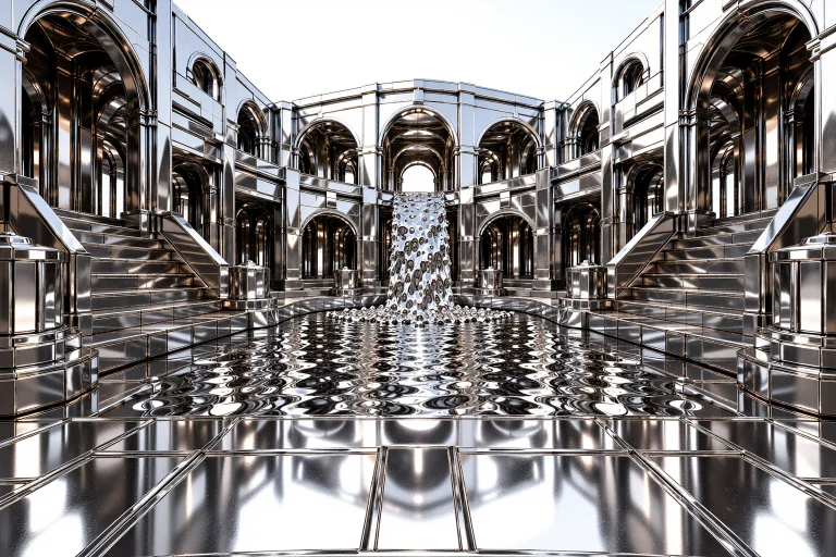 Hmc, Hidden Metal Courtyard, A Monumental Enclosed Courtyard...