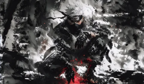 Rimy Cyberpunk Kakashi Hatake From Naruto, Recognizable By H... — Stable Diffusion AI Prompt: rimy cyberpunk Kakashi Hatake from Naruto, recognizable by his silver messy hair...