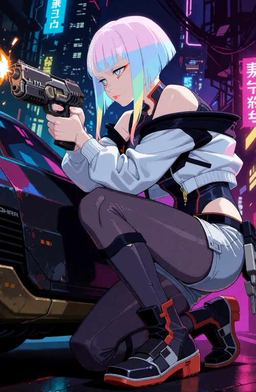 Lucy This Is A Digital Anime-style Illustration Of A Young W...
