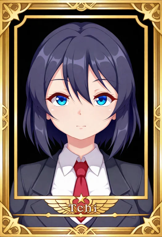 Sfw,bestquality,sourceanime,card Frame,1woman,solo,psychopat...