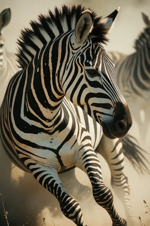 Nature, Completely In The Frame, Full Body View. A Plains Ze...