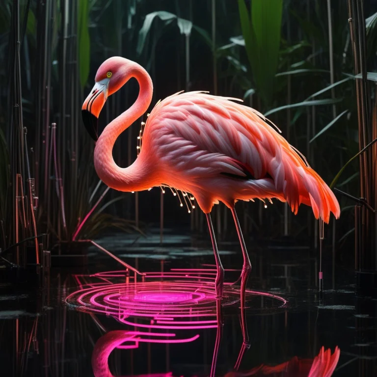 Masterpiece, Best Quality, Transistors, A Majestic Flamingo...