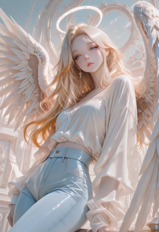 Hype4realistic, Solo, 1girl, 2ddrawing, Sourcemanhwa, Blonde...