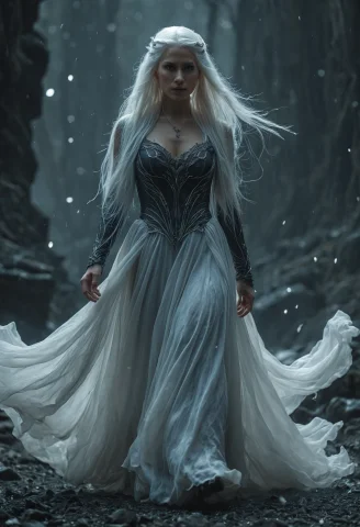 Modest Flowing Gown,loravalyrian Lord0.0,dark Asdxohnxs. Cin... — SDXL AI Prompt: modest flowing gown,,dark asdxohnxs. cinematic vfx, ,asdxohnxs. white hair,fanta...