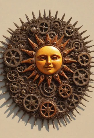 Sun Made Of Gears — SDXL AI Prompt: sun made of gears