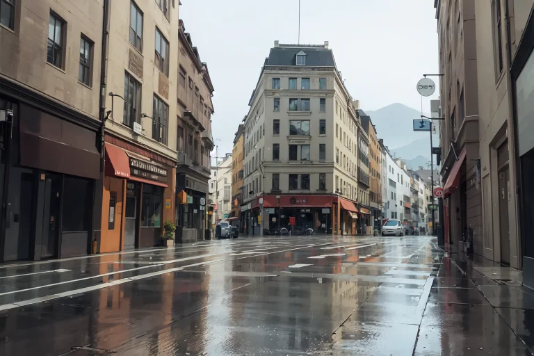 Best Quality, Masterpiece1.4, No Humans, Rain, Street