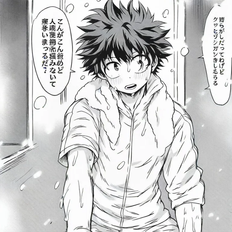 Boku No Hero Academia, Monochrome, Greyscale, Midoriya Izuku...