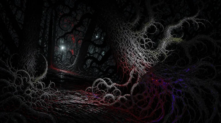 A Forest Warped By An Alien Presence, Where The Trees Twist...