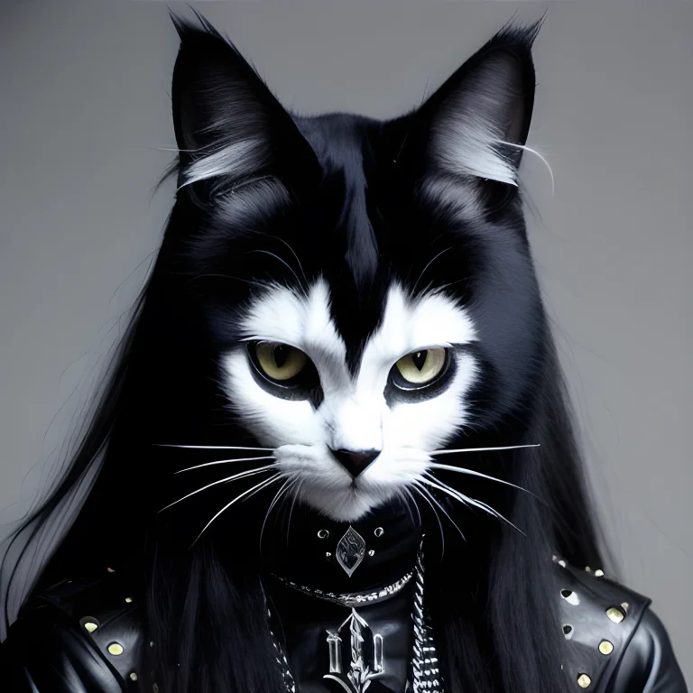 Cat Metalhead, Metal, Blackmetal, Corpse Paint