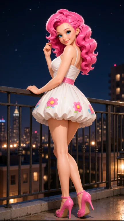 Kpinkie, Full-body View From Slightly Below, Standing On A B...