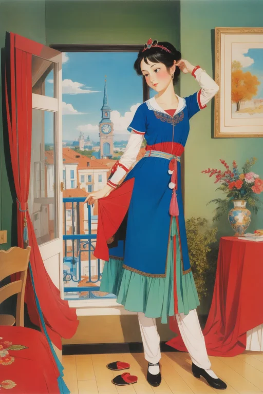 1girl, Lora0.8, Art By Iwona Lifsches And Rafael Zabaleta0.8...