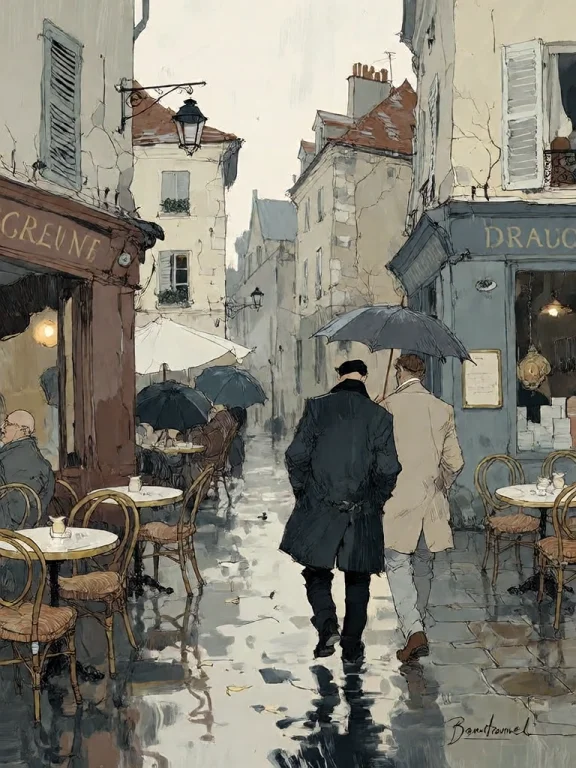 Bradhamel Art Style. A Moody, Impressionistic Painting Of A...