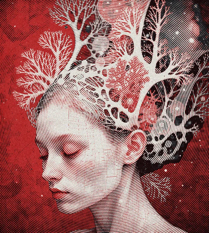 Bradhamel Art Style Intent A A Meditative Profile Portrait W...