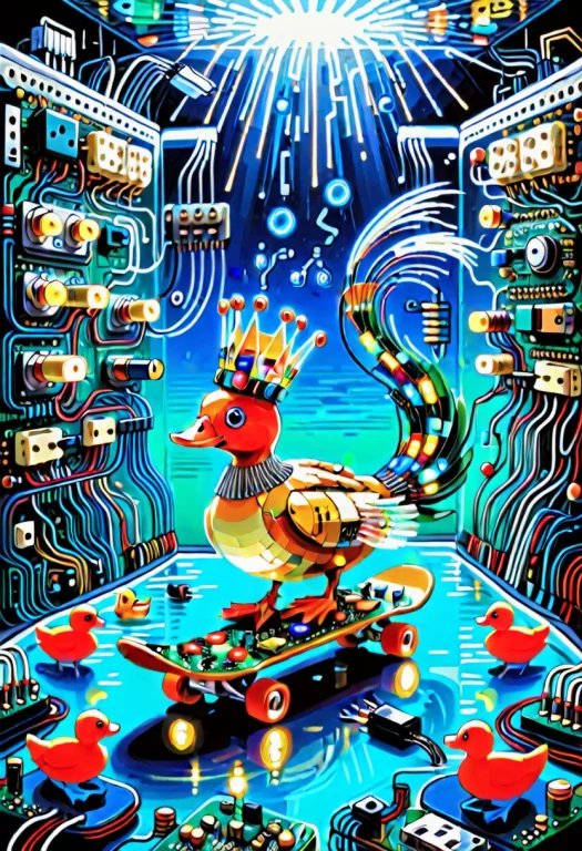 Transistors. Masterpiece, Best Quality, Spectacular Colorful...