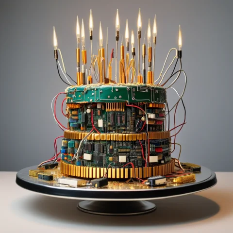 Highly Detailed Image. Amazing Lighting. Medium Distance. A... — SDXL AI Prompt: Highly detailed image. Amazing lighting. Medium distance. A detailed cake made o...
