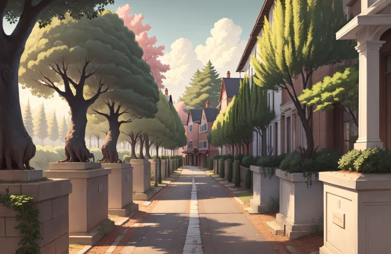 A Beautiful Tree Lined Street