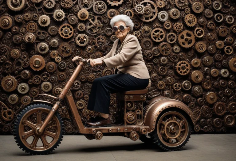 Gearstyle, An Elderly Grandmother Entirely Constructed From...