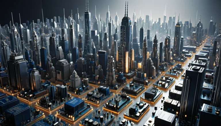 A Hyperdetailed Panoramic Shot Of Manhattan Island, Where Tr...