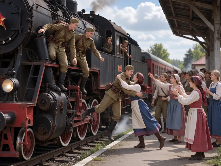 This Is The Best Quality Historical Cinematic Photo. In Sovi...