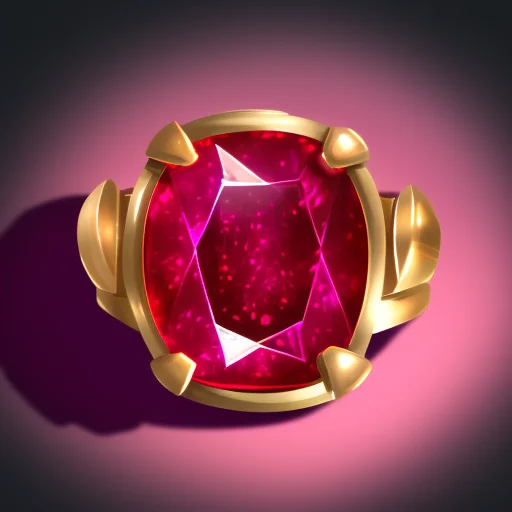 Rpgicondiff Picture Of A Ring With Crimson Ruby On Top