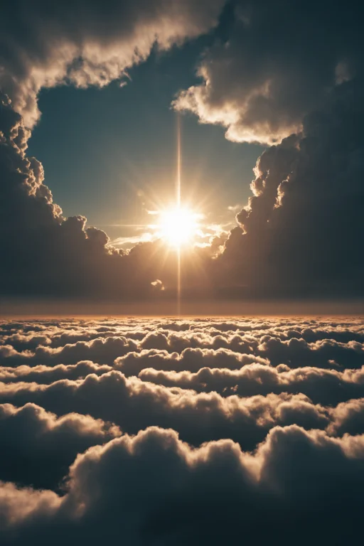 Concept Art A View Of A Very Large Amount Of Clouds In The S...