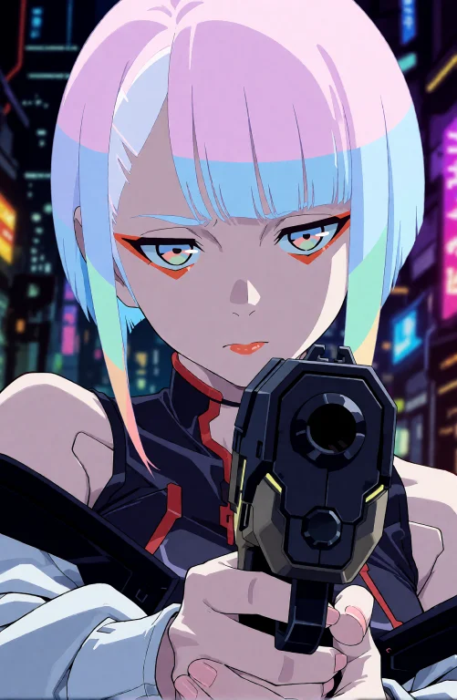Lucy This Is A Digital Anime-style Close-up Illustration Of...