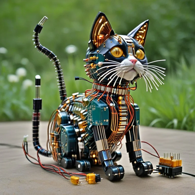 Mechanical, Transistors, Outdoors, Toy Cat