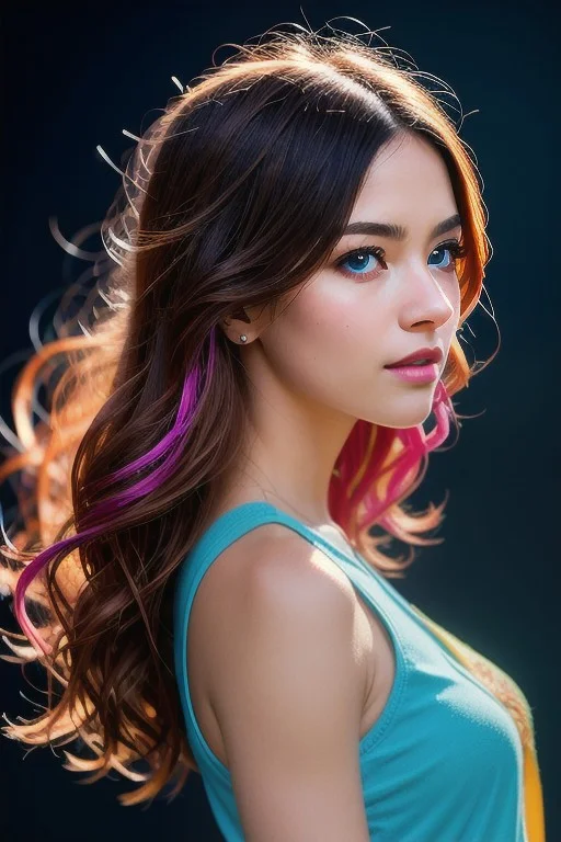 Masterpiece, Best Quality, Highres1.2, Side Profile Portrait...